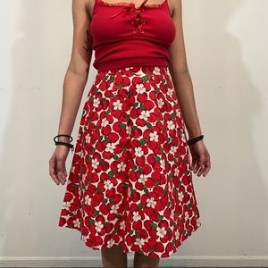 Vintage apple circle skirt 🍎